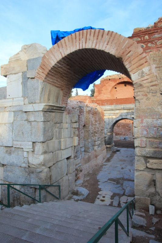 Ворота Лефке на реставрации