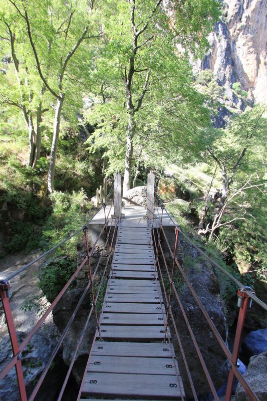 Висячий мост над ущельем