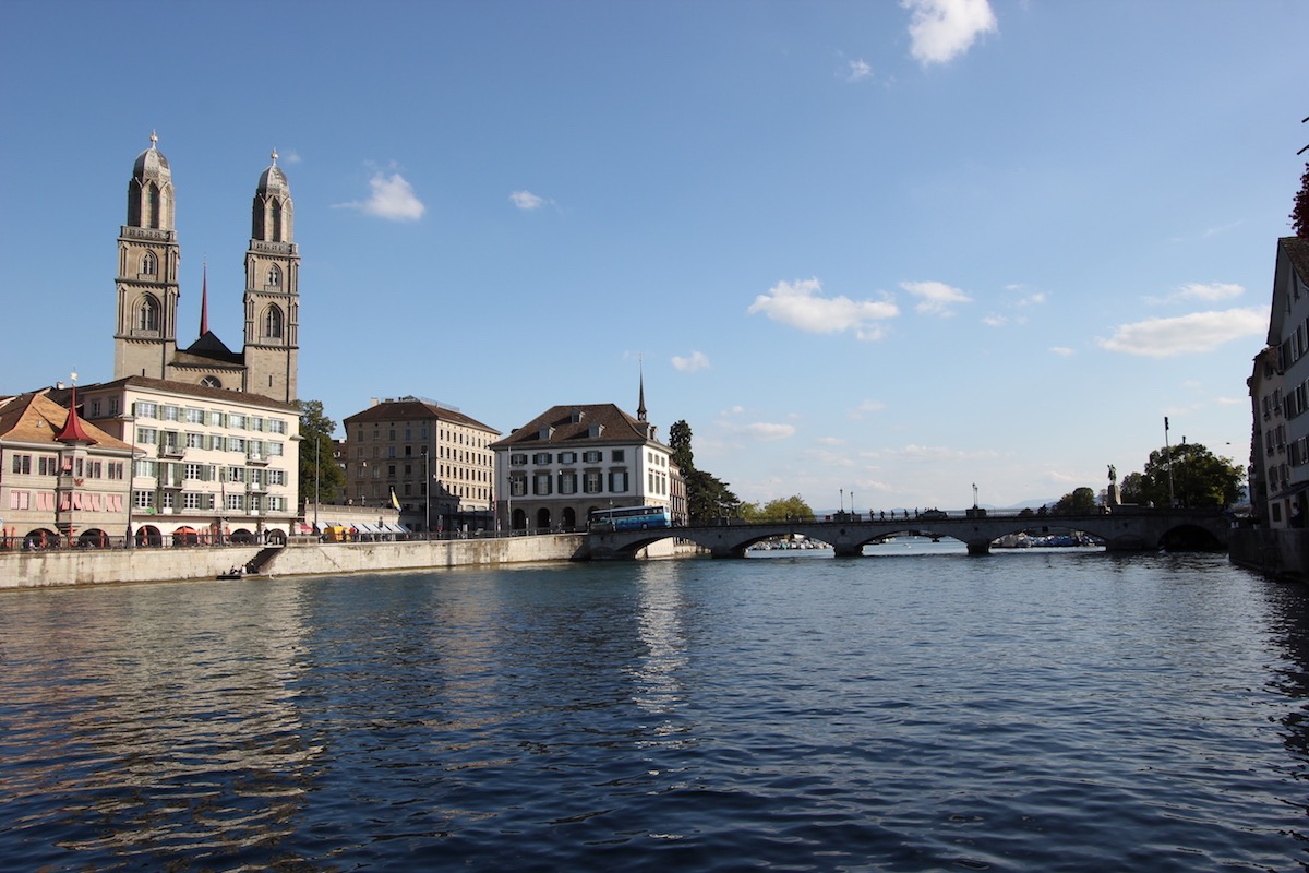 Вид на мост Мюнстербрюкке