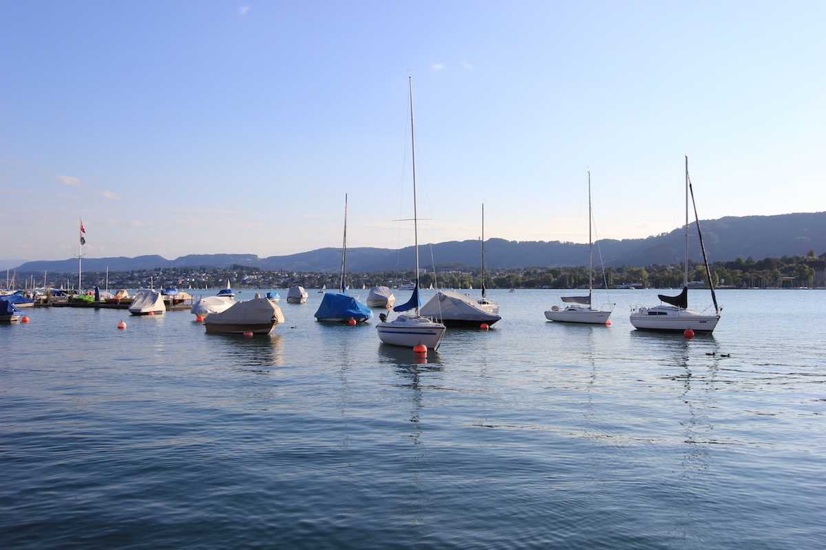 Вид на Цюрихское озеро